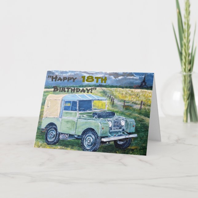 "Happy 18th Birthday!" Card (Front)