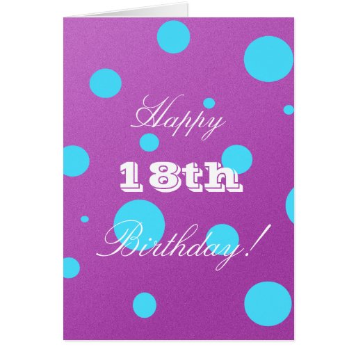 Happy 18th Birthday Card for Girl | Zazzle