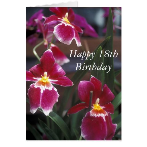 Happy 18th Birthday Flower Card | Zazzle