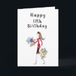 HAPPY ***18th*** BIRTHDAY FOR **HER** CARD<br><div class="desc">I AM MAKING MORE TODAY,  BUT IF YOU LIKE THIS ONE AND IT NEEDS TO SAY ANY OTHER AGES... .TAKE A MOMENT AND JUST CHANGE IT AND THANK YOU SO MUCH FOR STOPPING BY ONE OF MY NINE STORES HERE AT ZAZZLE. HAVE A "GREAT SUMMER"</div>