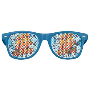 HAPPY 18TH BIRTHDAY Fun Retro Comic Book Sunglasses