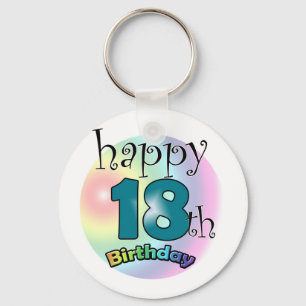 Happy 18th Birthday Keychain