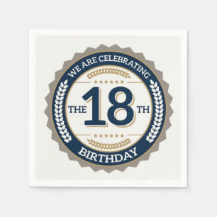 Happy 18th Birthday Napkins