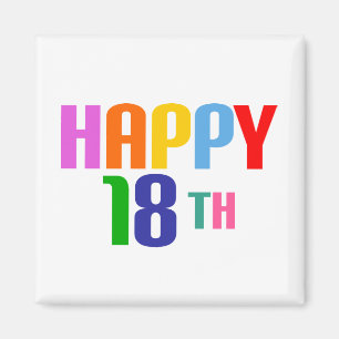 Happy 18th magnet