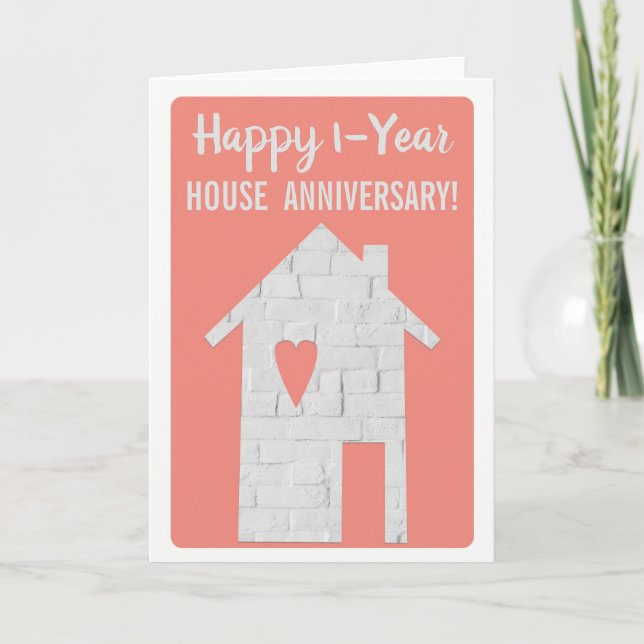 Happy 1-Year Houseaversary Card (Front)