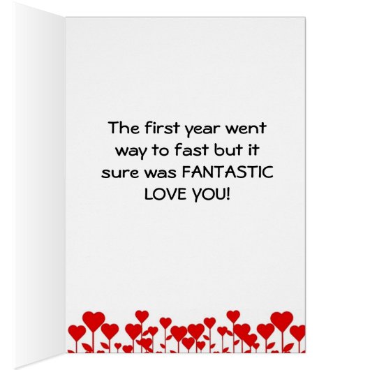 HAPPY "1st ANNIVERSARY" (Inside (Right))