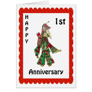 Happy 1st Anniversary Card