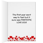 HAPPY "1st ANNIVERSARY" Cards (Inside (Right))
