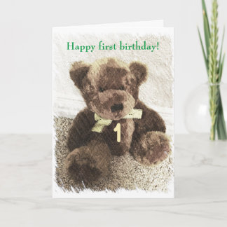 Happy 1st birthday - boy or girl card