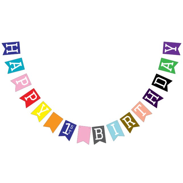 Happy 1st Birthday  Bunting Flags (All)