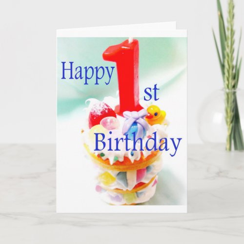 Happy 1st Birthday Card