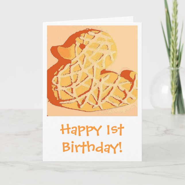 Happy 1st  Birthday Card (Front)