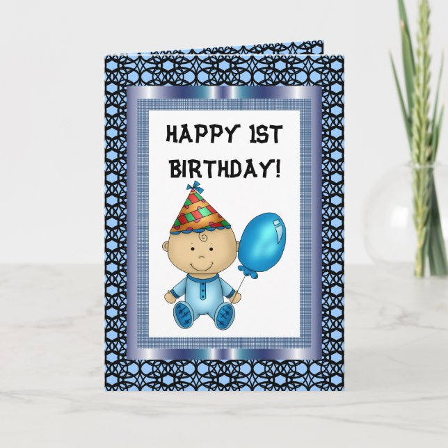 Happy 1st Birthday card (Front)