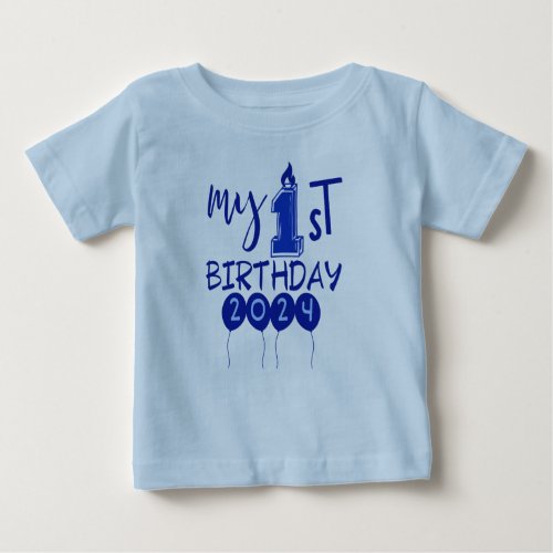 happy 1st birthday happy birthday to my grandson baby T_Shirt