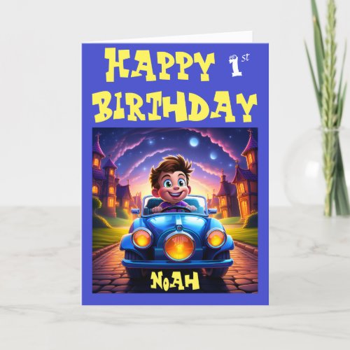 Happy 1st birthday Noah Card