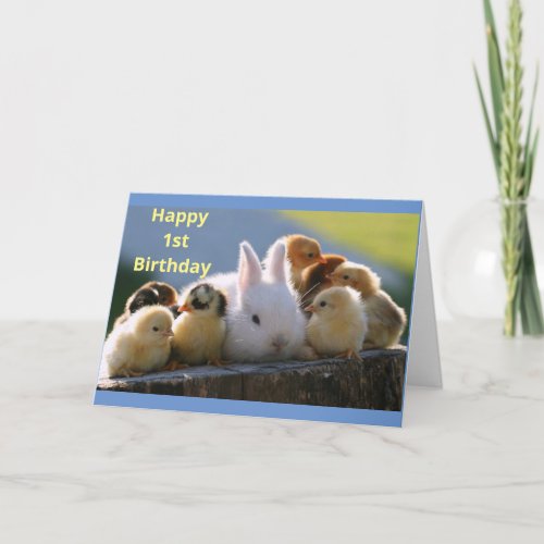 HAPPY 1st  BIRTHDAY SPECIAL BABY  Card