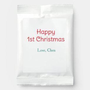 happy 1st christmas red green love name simple hol margarita drink mix