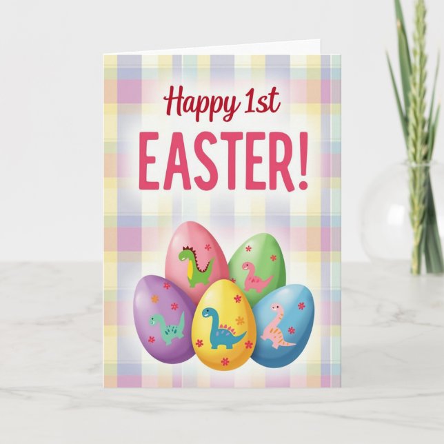 Happy 1St Easter Greeting Card (Front)