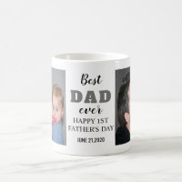 Happy 1st Father's Day 2020 Best Dad Ever Photo Coffee Mug