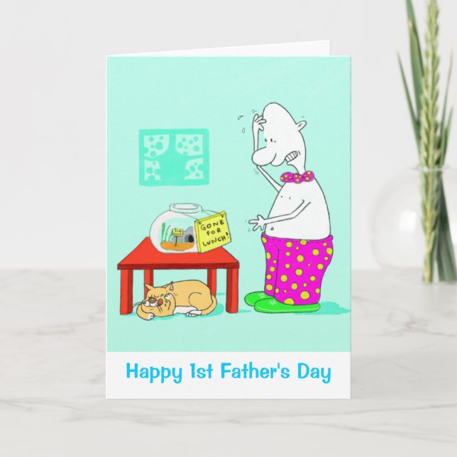 Happy 1st Father's Day Card (Front)