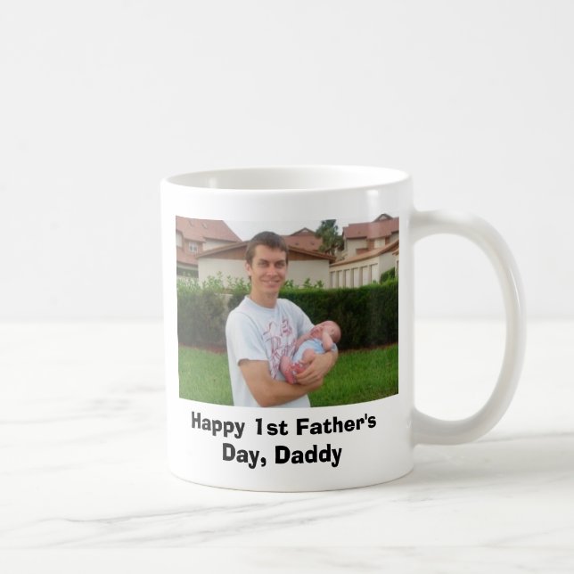 Happy 1st Father's Day, Daddy! Coffee Mug (Right)