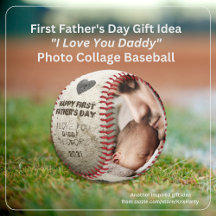Happy 1st Fathers Day Daddy Photo Collage Keepsake
