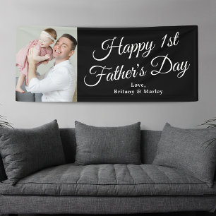 Happy 1st Father's Day Photo Banner