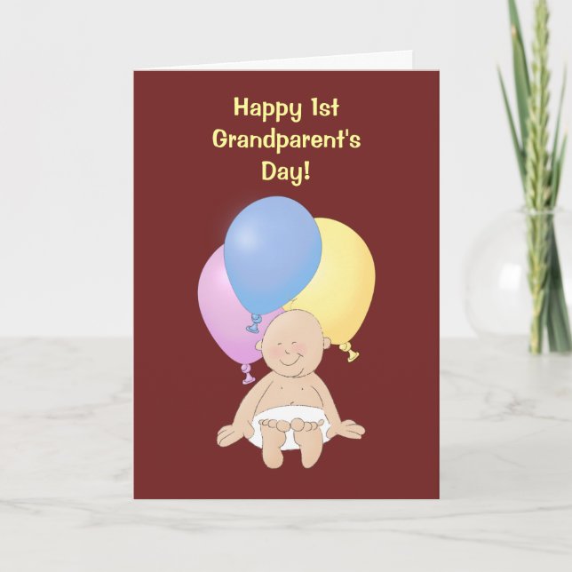 Happy 1st Grandparent's Day! Card (Front)