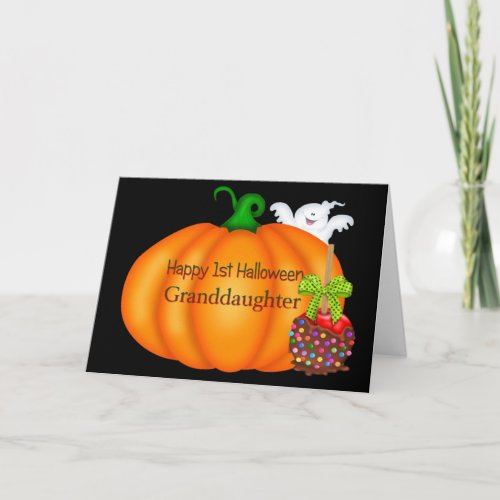 Happy 1st Halloween Granddaughter Card