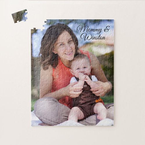 Happy 1st Mothers Day Custom Photo Puzzle