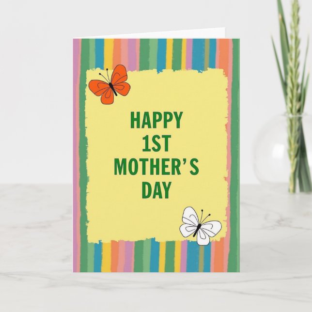 Happy 1St Mothers Day Card (Front)