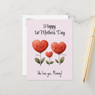 Happy 1st Mother''s Day, Card from Dad & Baby,