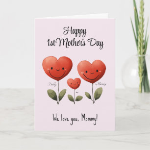 Happy 1st Mother''s Day, Card from Dad & Baby, 
