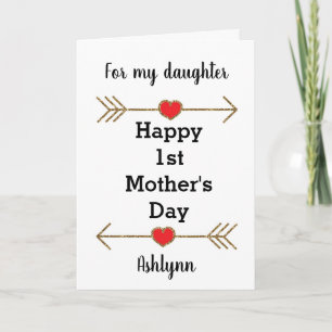 Happy 1st Mother's Day Daughter Card