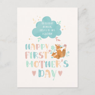 Happy 1st Mother's Day from the Mother in Law Postcard
