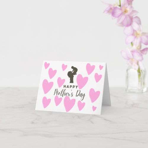 Happy 1st Mothers Day Little Pink Heart  Card