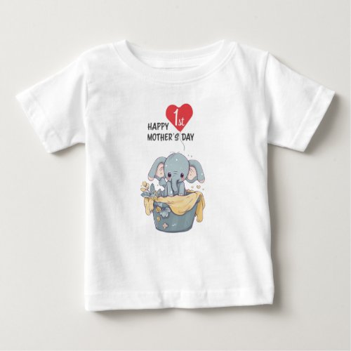Happy 1st Mothers Day Mom Baby T_Shirt