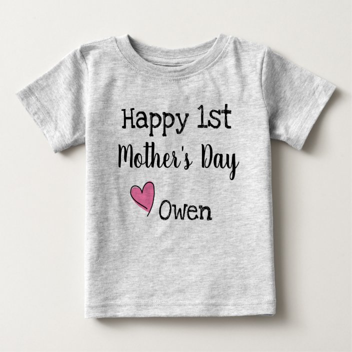 Happy 1st Mothers Day Shirt | Zazzle.com