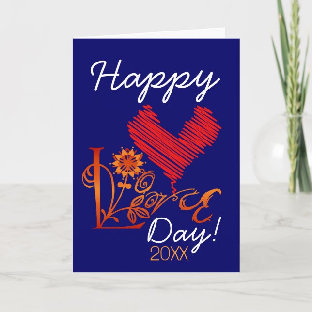 HAPPY 2009 LOVE DAY Card (Front)