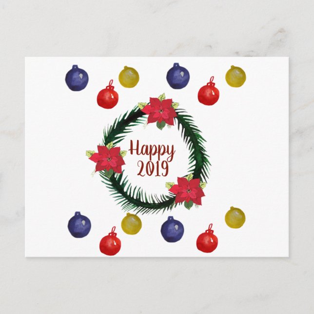 Happy 2019 Postcard (Front)