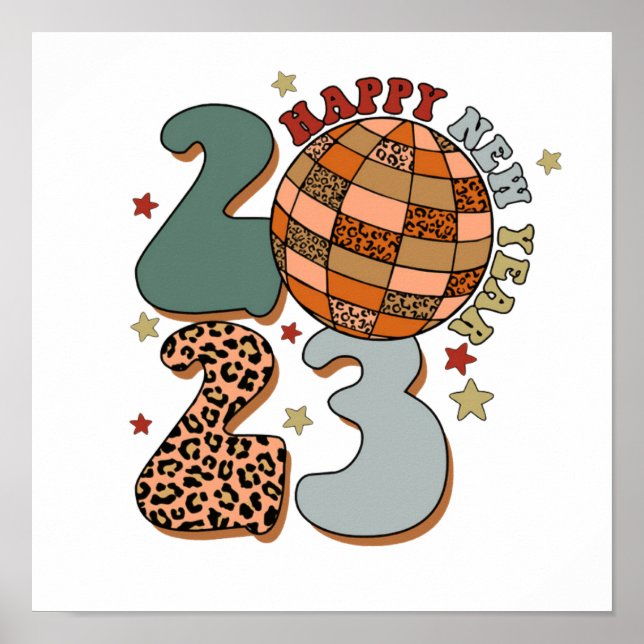 Happy 2023 | New Year 2023 | Happy New Year Poster (Front)
