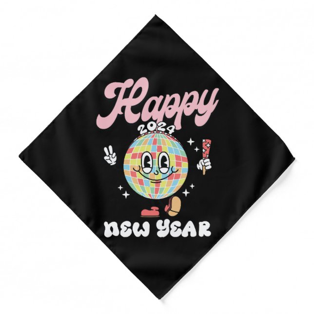 Happy 2024 bandana (Front)