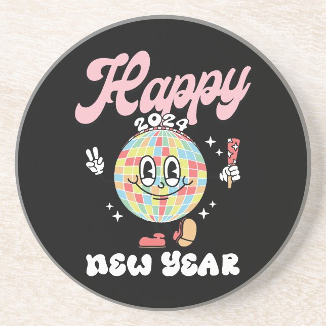 Happy 2024 coaster (Front)
