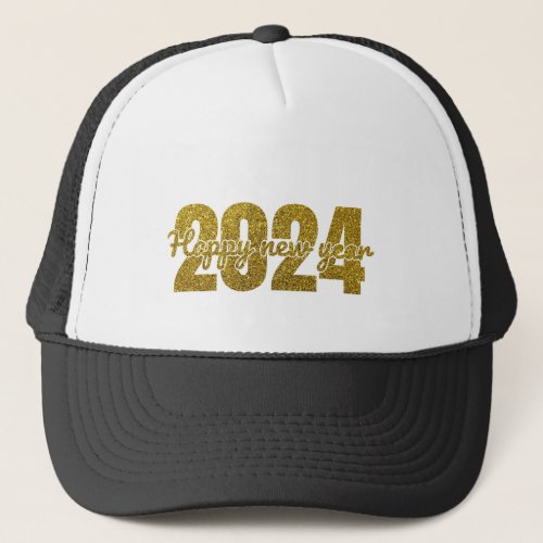 Happy 2024 T_Shirt Trucker Hat