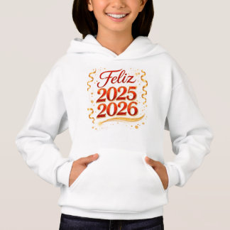 Happy 2025-2026 Girl's Hoodie – Design