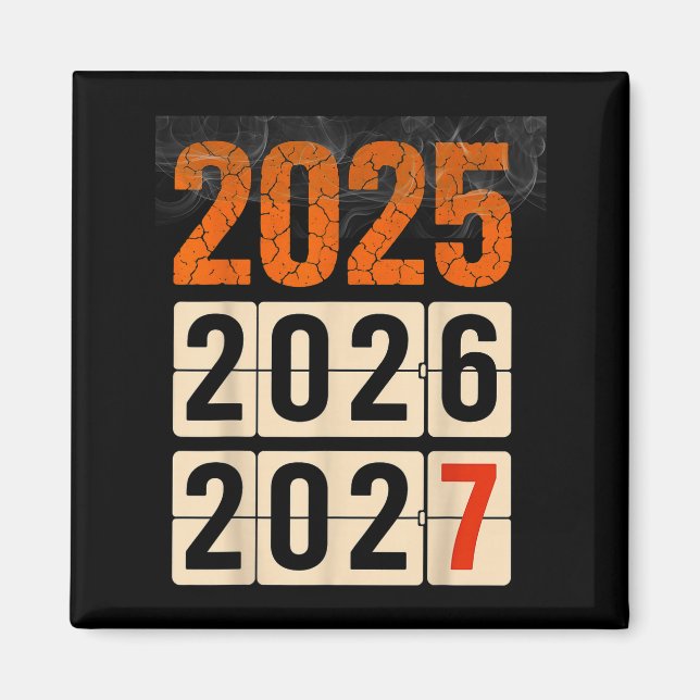 Happy 2026 2027 New Year Funny 67 Meme Six Seven M Magnet (Front)