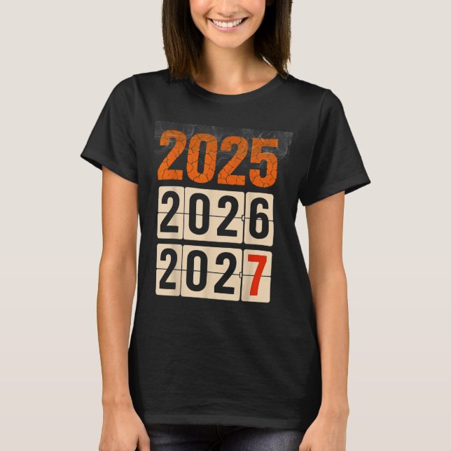 Happy 2026 2027 New Year Funny 67 Meme Six Seven M T-Shirt (Front)