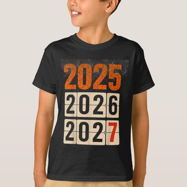 Happy 2026 2027 New Year Funny 67 Meme Six Seven M T-Shirt (Front)