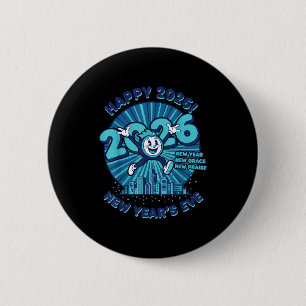 Happy 2026 New Year's Eve Celebration Design  Button