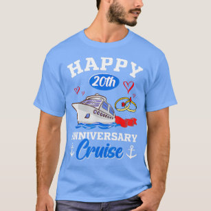 Happy 20th Anniversary Cruise Funny Wedding Annive T-Shirt